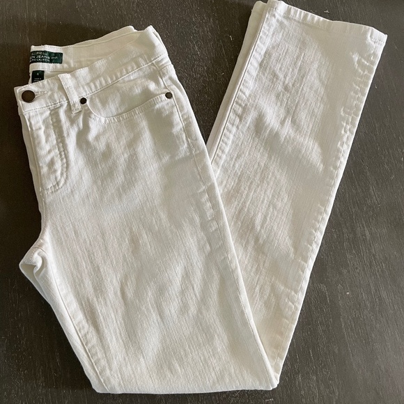 Lauren Ralph Lauren LRL Cream Classic Straight Jeans - Picture 4 of 6